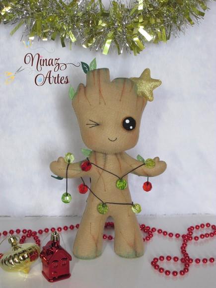 Boneco Baby Groot Natalino - Enfeite de Natal