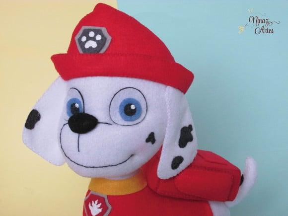 Boneco Cão Marshall - Tema Patrulha Canina