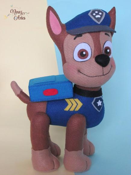 Boneco Cão Chase - Tema Patrulha Canina