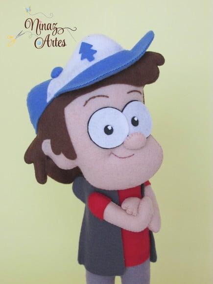 Boneco Dipper - Tema Gravity Falls