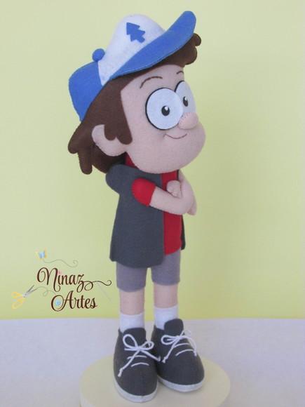 Boneco Dipper - Tema Gravity Falls