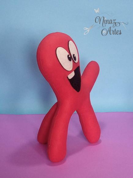 Boneco Fred Octopus - Tema Pocoyo