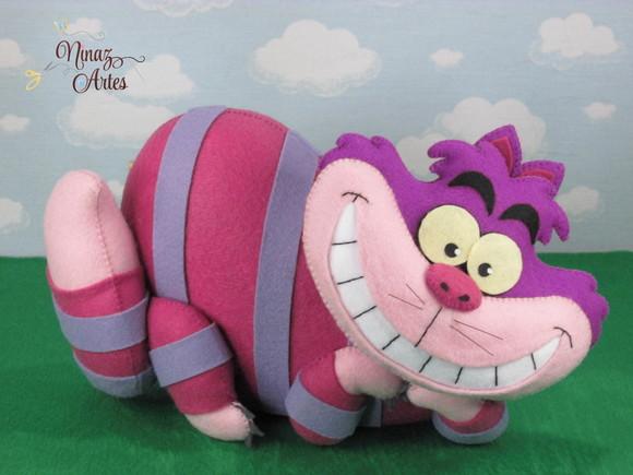 Boneco Gato Risonho - Tema Alice no País das Maravilhas