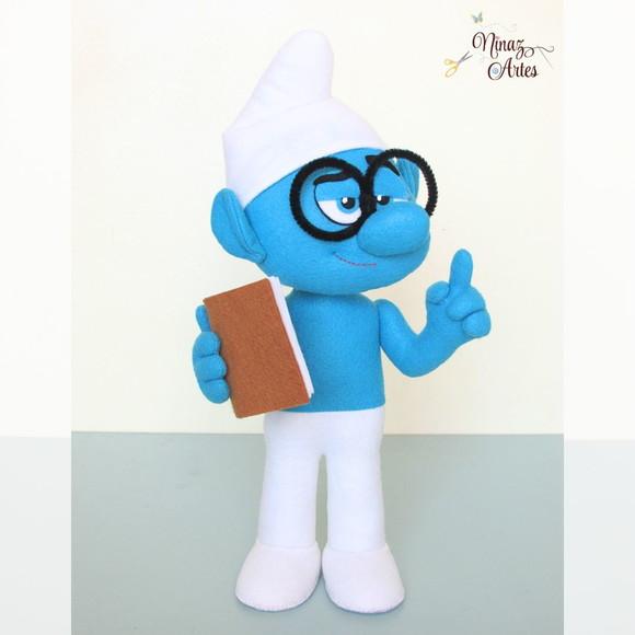 Boneco Gênio -Tema Os Smurfs
