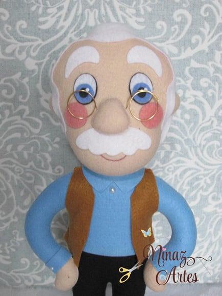 Boneco Gepeto - Tema Pinóquio