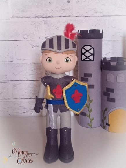 Boneco Lancelot Cavaleiro - Tema Rei Arthur - Era Medieval
