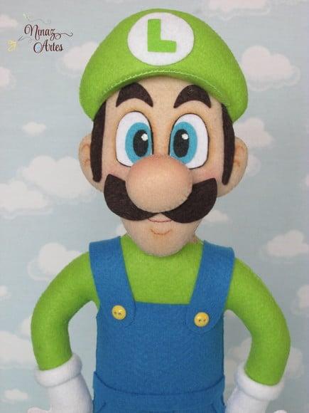 Boneco Luigi Bros - Tema Super Mario