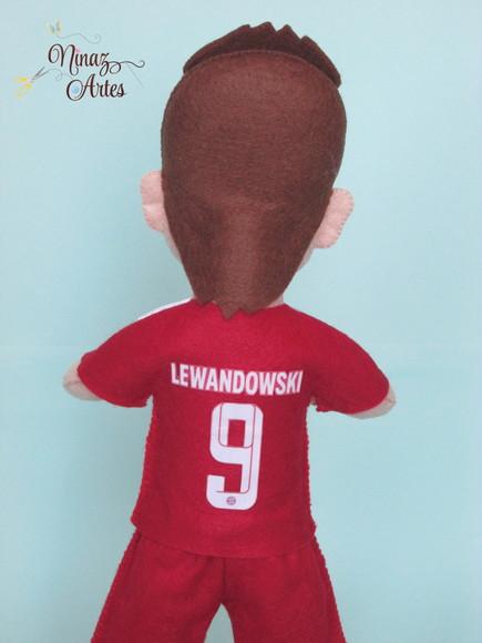 Boneco Lewandowski - Jogador de Futebol