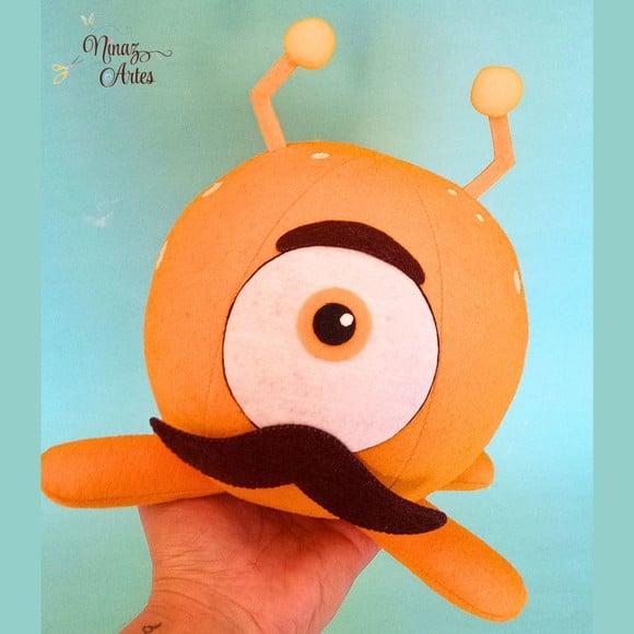 Boneco Marciano de Bigode - Tema Pocoyo