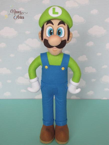 Boneco Luigi Bros - Tema Super Mario