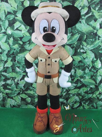 Boneco Mickey - Tema Mickey Safári