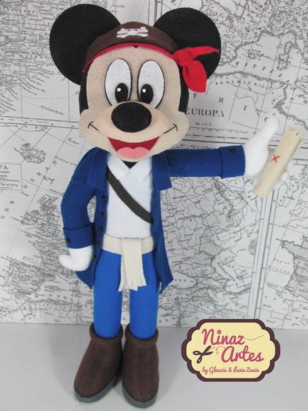 Boneco Mickey - Tema Mickey Pirata