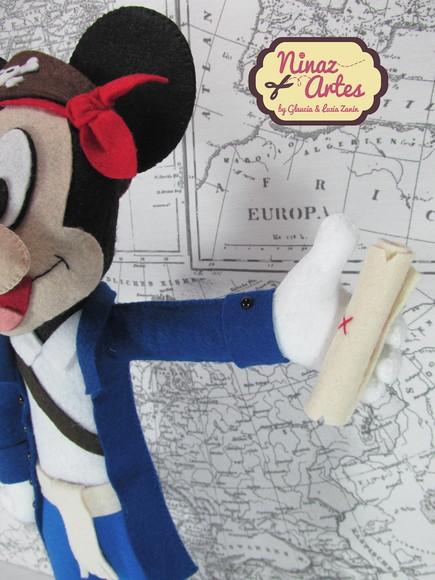 Boneco Mickey - Tema Mickey Pirata