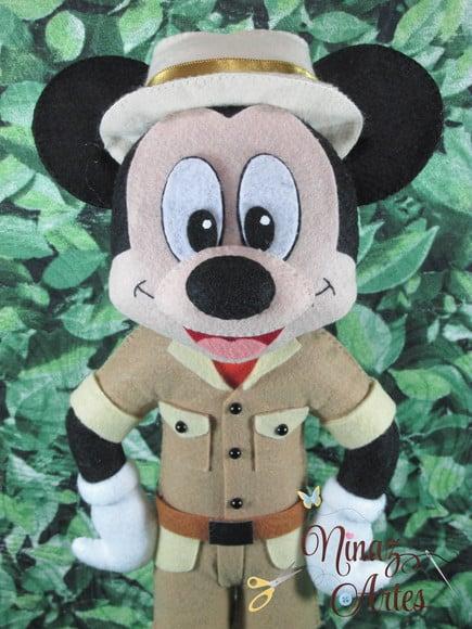 Boneco Mickey - Tema Mickey Safári