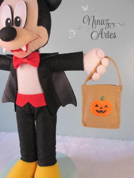 Boneco Mickey Travessuras - Tema Halloween