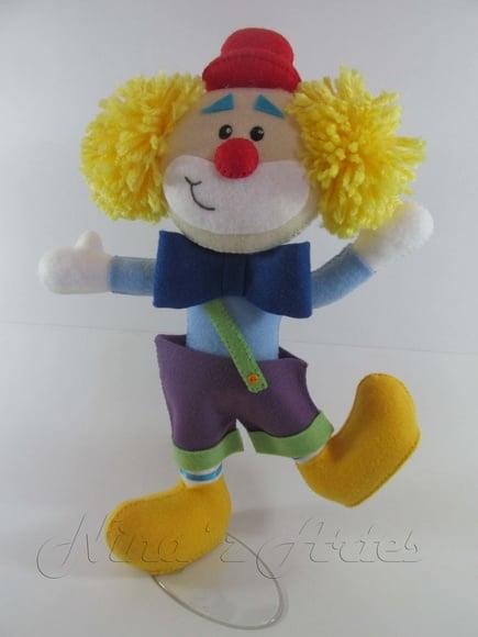 Boneco Palhaço Paçoquinha - Tema Circo