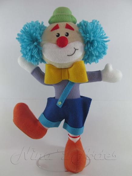 Boneco Palhaço Paçoquinha - Tema Circo