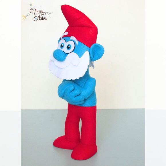 Boneco Papai Smurf -Tema Os Smurfs
