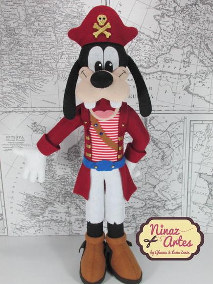 Boneco Pateta - Tema Mickey Pirata