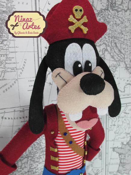 Boneco Pateta - Tema Mickey Pirata