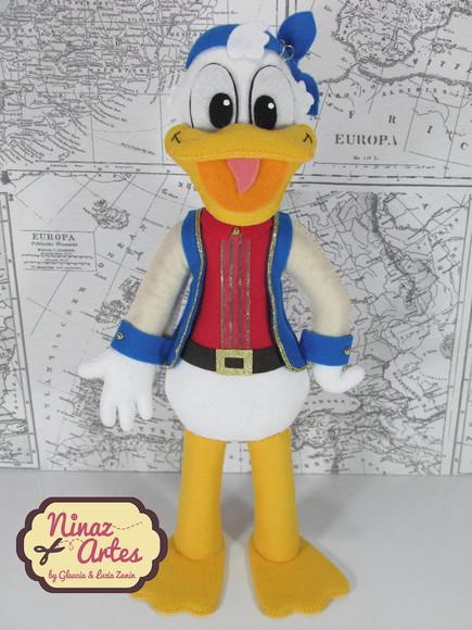 Boneco Pato Donald - Tema Mickey Pirata