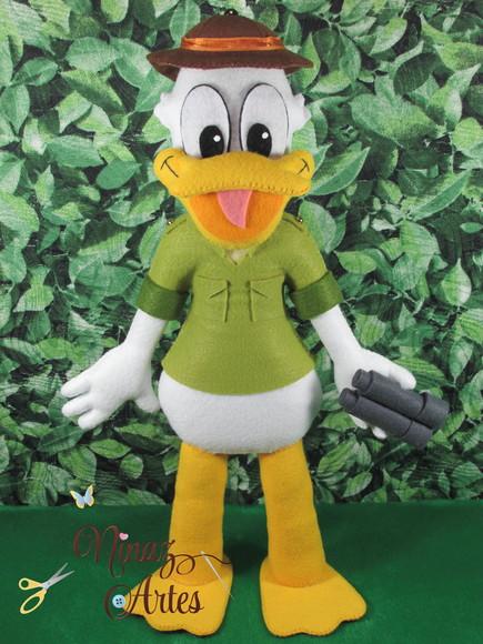 Boneco Pato Donald - Tema Mickey Safári