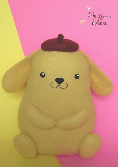 Boneco Pompompurin - Tema Hello Kitty