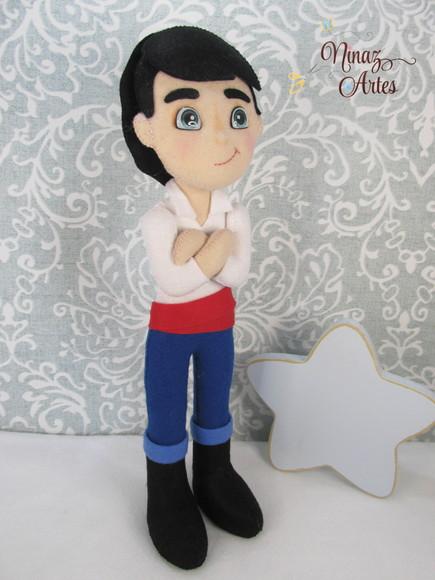Boneco Príncipe Erick - Tema Princesa Sereia - Fundo do Mar