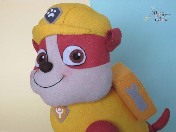 Boneco Rubble - Tema Patrulha Canina