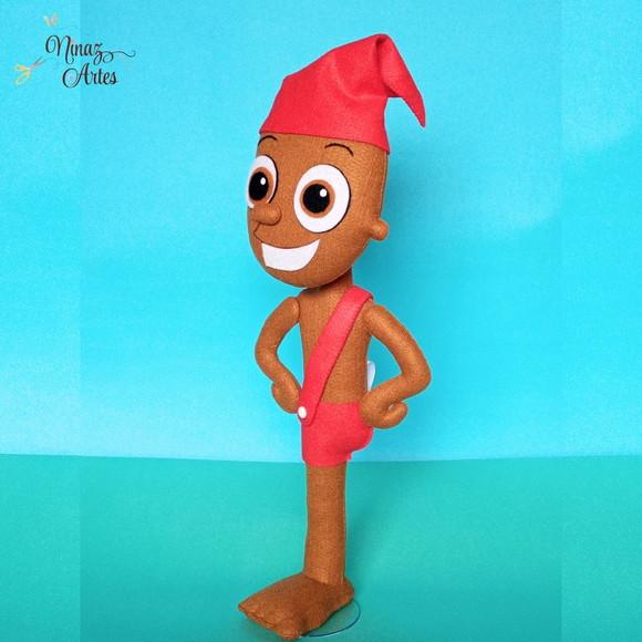 Boneco Saci Pererê -Tema Sítio do Picapau Amarelo