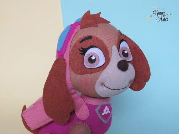 Boneco Skye - Tema Patrulha Canina