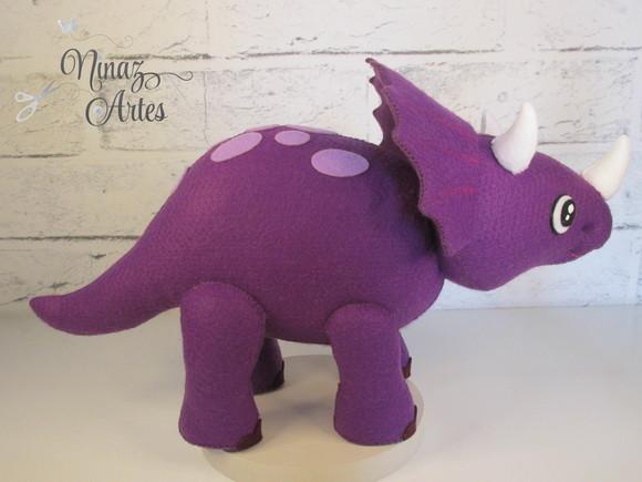 Boneco Triceratops - Tema Dinossauros