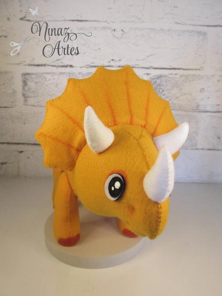 Boneco Triceratops - Tema Dinossauros