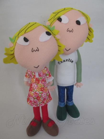 Bonecos Charlie e Lola