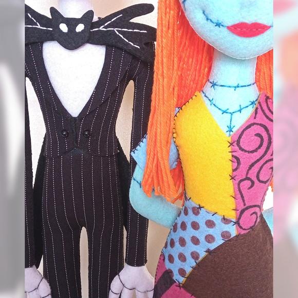 Bonecos Jack e Sally - Tema o Estranho Mundo de Jack