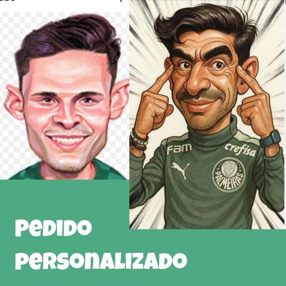 Bonecos Raphael Veiga e Abel Ferreira - Pedido Personalizado