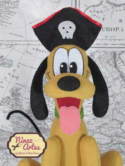 Cachorro Pluto - Tema Mickey Pirata