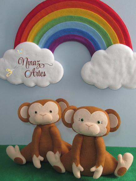 Casal de Macaquinhos - Tema Arca de Noé