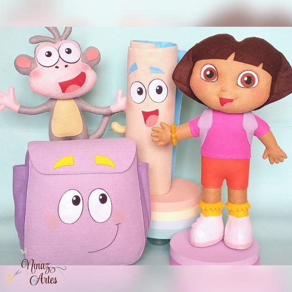 Dora Aventureira - Kit com 4 Personagens