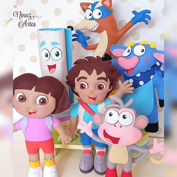 Dora Aventureira - Kit com 6 Personagens