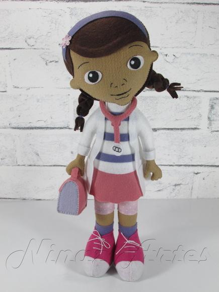Dra. Brinquedos - Kit com 5 Bonecos em Feltro