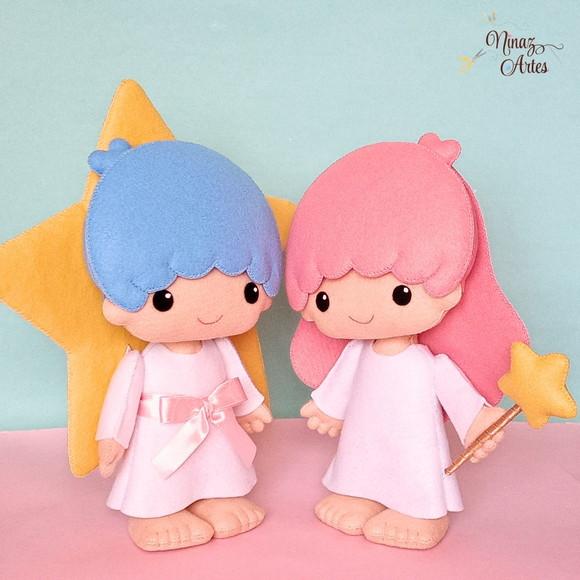 Dupla Kiki e Lala- Tema Hello Kitty