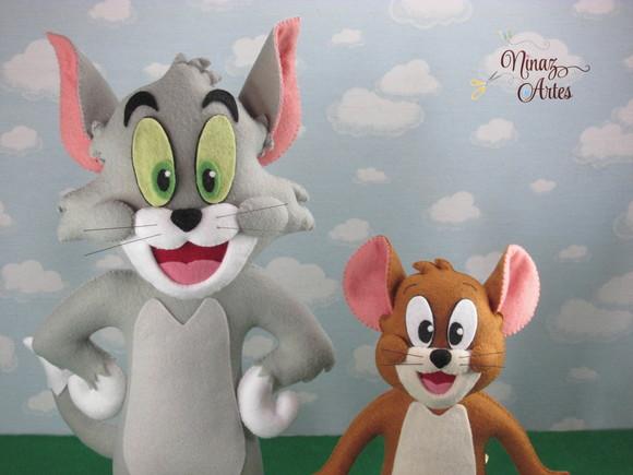 Dupla Tom e Jerry - Bonecos Decorativos