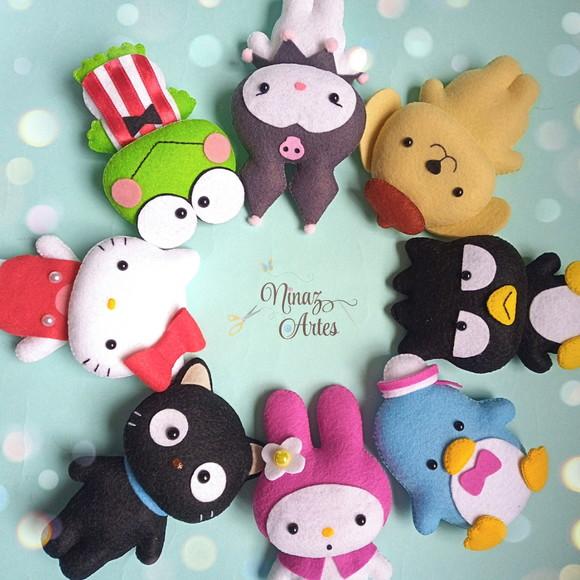 Enfeite de Porta Hello Kitty - Decoração de Natal
