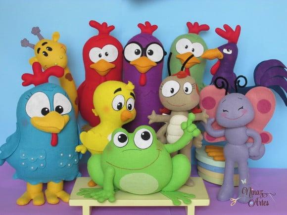 Galinha Pintadinha - Kit com 10 Personagens