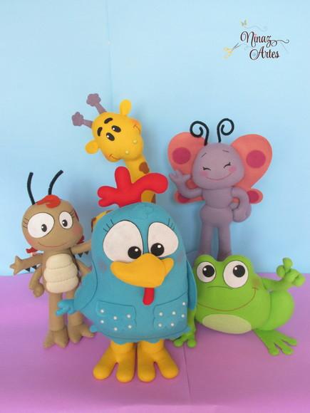 Galinha Pintadinha - Kit com 5 Personagens
