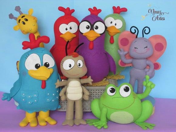 Galinha Pintadinha - Kit com 8 Personagens