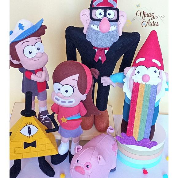 Gravity Falls - Kit com 6 Personagens