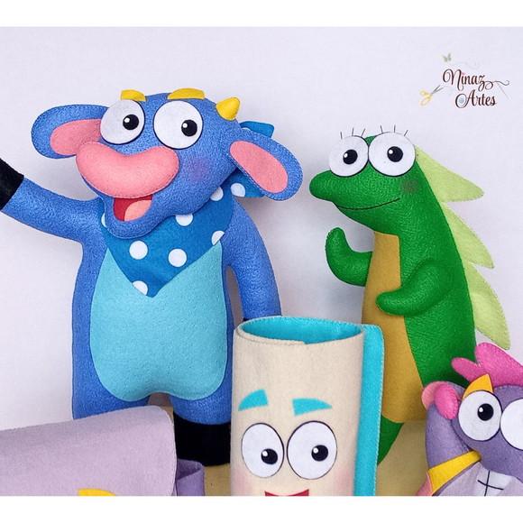 Kit Amigos da Dora com 5 Personagens - Tema Dora Aventureira