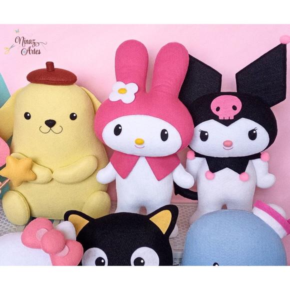Kit com 10 Bonecos - Tema Hello Kitty